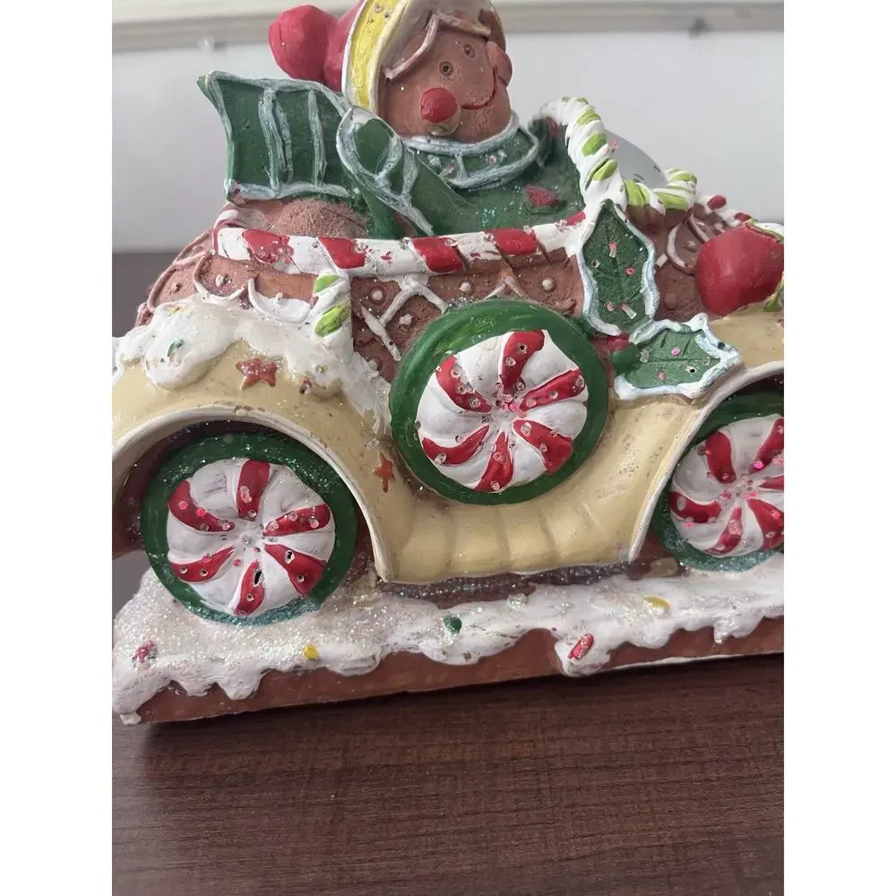 All Hearts Come Home Gingerbread House Fiber Optic Lighted Car Tested Works